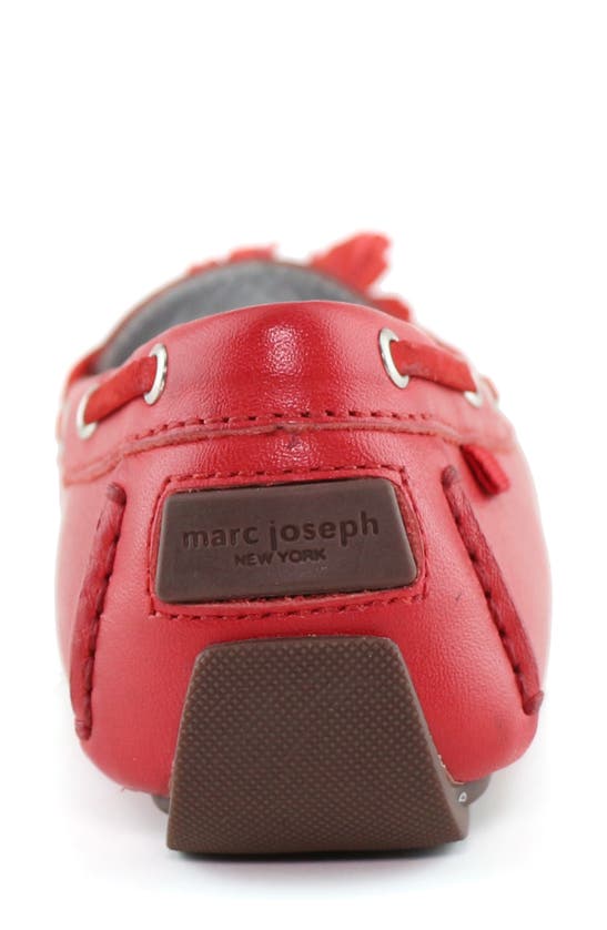 Marc Joseph New York Cherry Street Tassel Flat In Campari Nappa