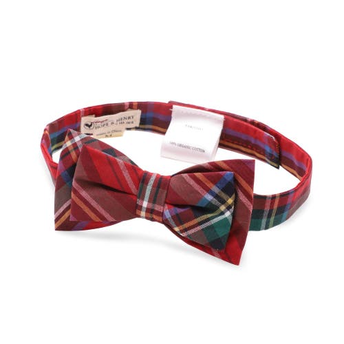 Shop Hope & Henry Boys' Classic Bow Tie, Kids In Red Holiday Tartan