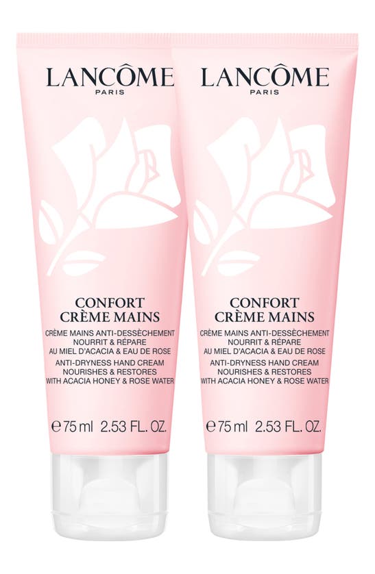Lancôme Confort Anti-dryness Hand Cream Duo In Pink