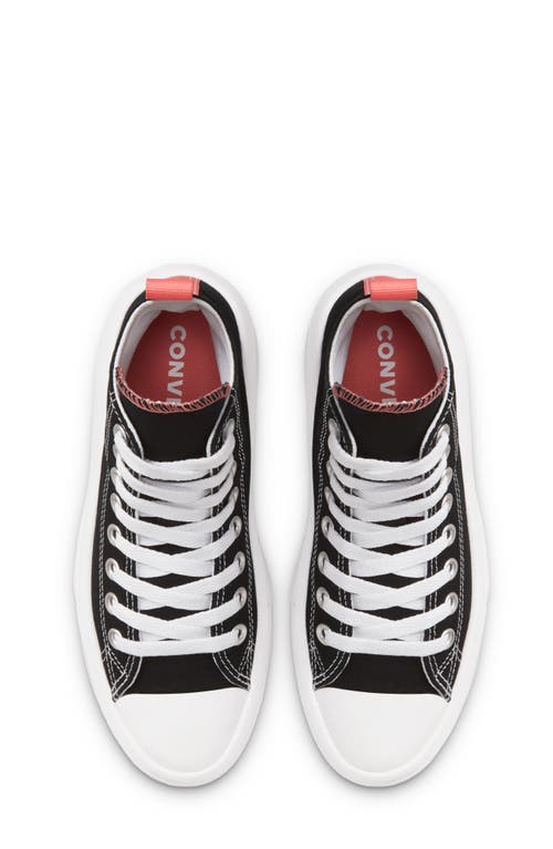 Shop Converse Chuck Taylor® All Star® Move High Top Platform Sneaker In Black/pink Salt/white