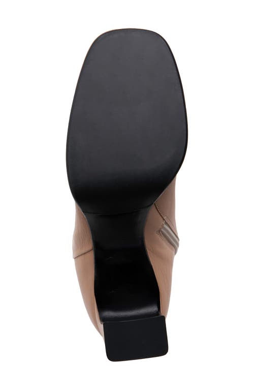 Beautiisoles Scarlet Platform Bootie In Beige