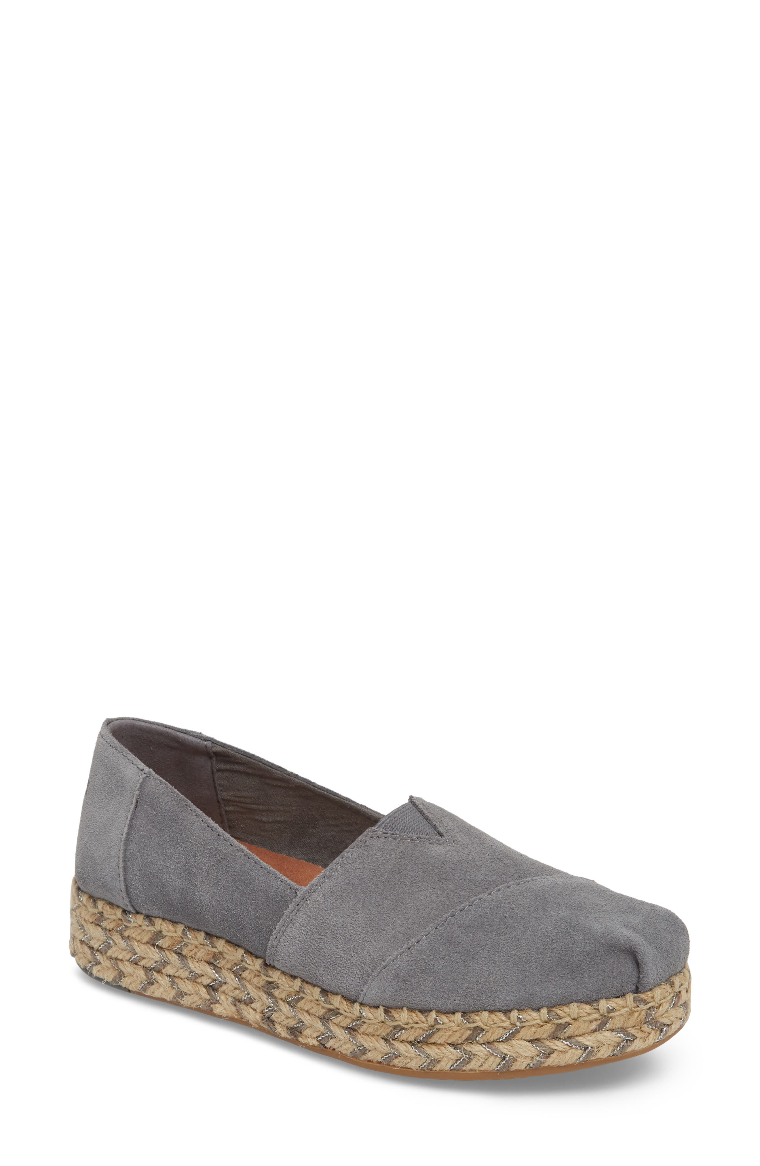 espadrille platform slip on