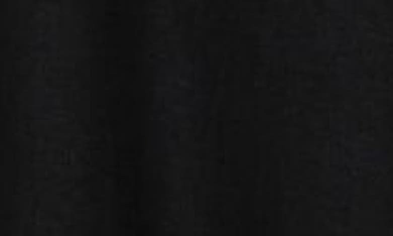 Nordstrom Rack Easy A-line Linen Blend Shirtdress In Black