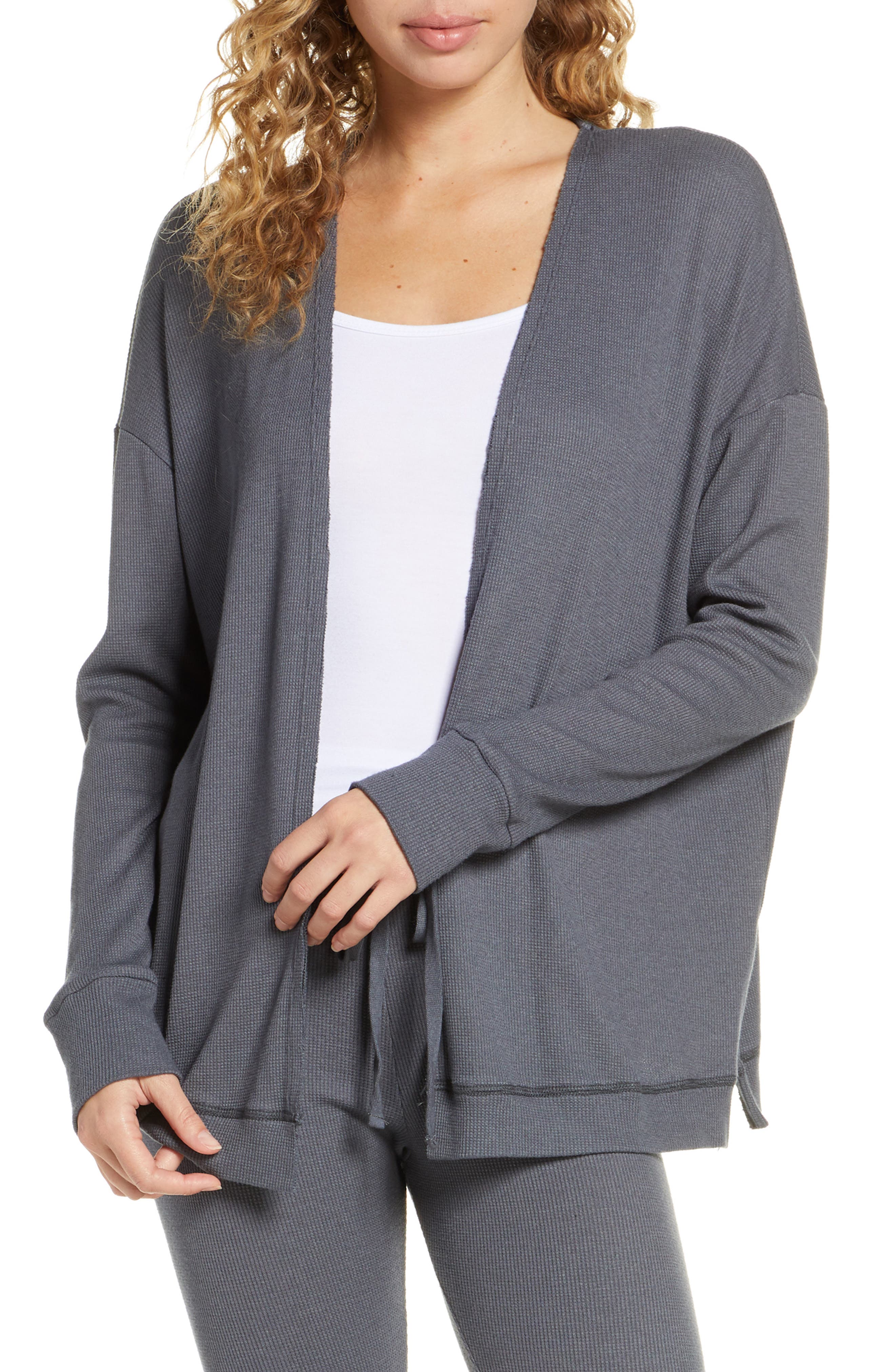 Project Social T Thermal Cardigan, Black