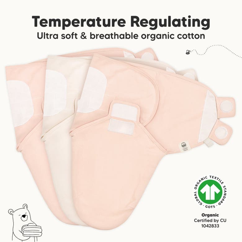 Keababies 3-pack Soothe Swaddle Wraps In Angelic