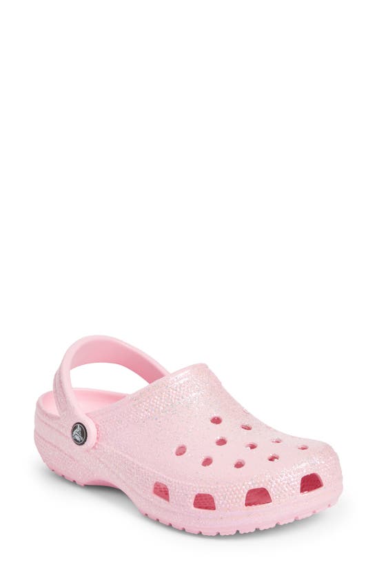 classic glitter clog flamingo