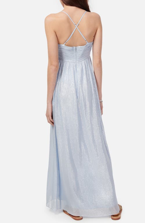 Shop Cami Nyc Marceline Silk Blend Chiffon Maxi Dress In Bluebell