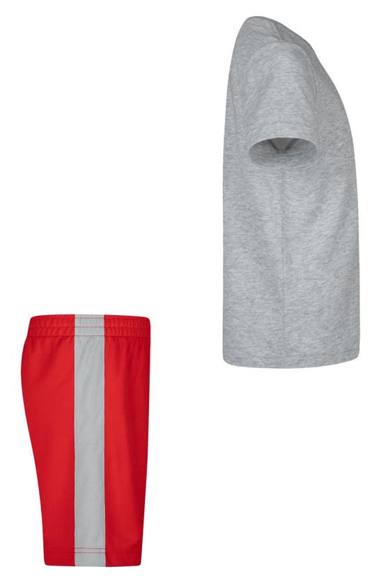Nike 'just Do It' T-shirt & Shorts Set In University Red
