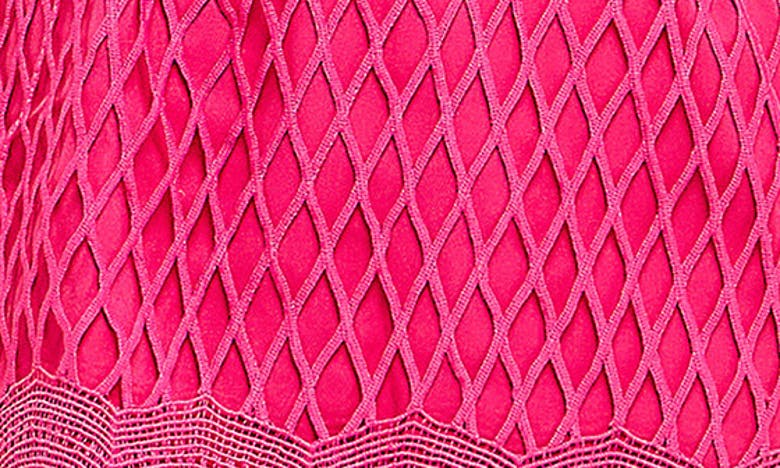 Endless Rose Long Sleeve Body-con Minidress In Fuchsia