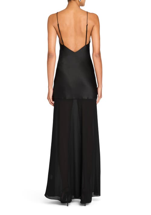 SER.O.YA SER.O.YA VIENNA SATIN MAXI DRESS 