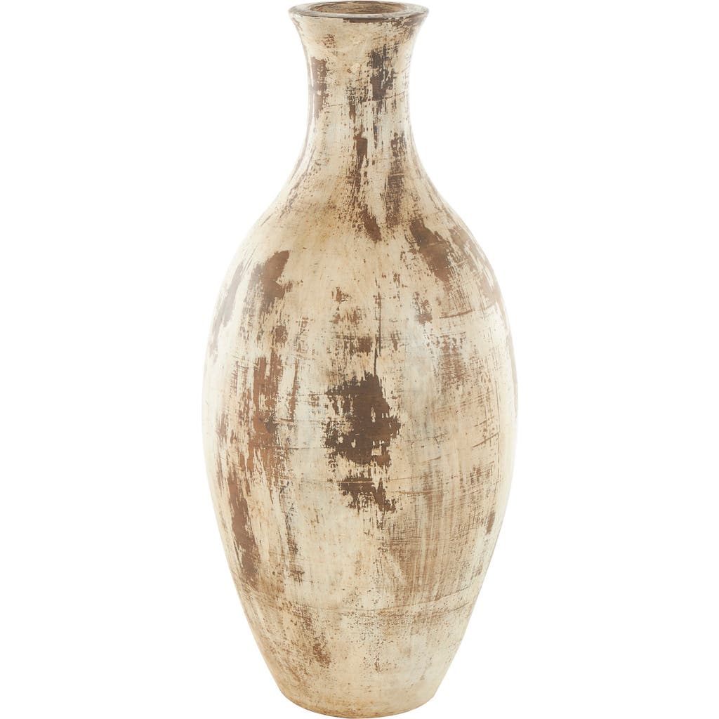 Ginger Birch Studio Brown Ceramic Vase In Brown