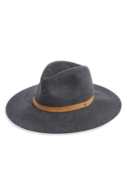 vineyard vines Felted Wool Fedora in Grey Heather