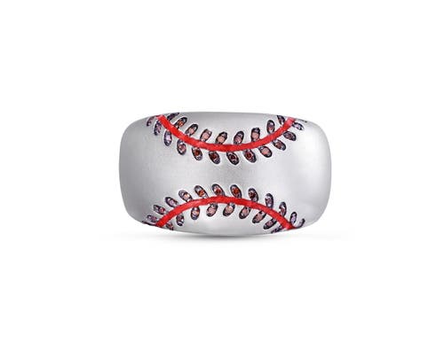 Shop Luvmyjewelry Home Run Baseball Sterling Silver Diamond Band Men Ring