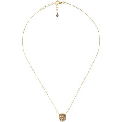 Gucci Le Marche Des Merveilles Feline Head Reversible Pendant Necklace