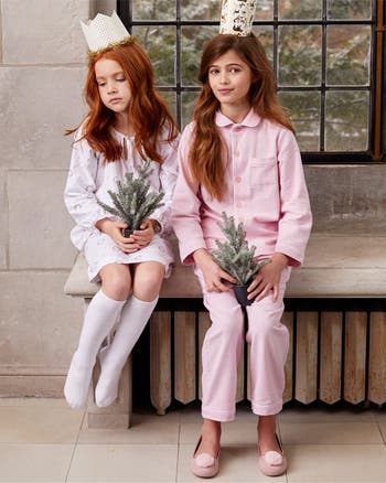 Pink Flannel Pajama Set  Petite Plume Canada - Kidz Global Apparel Ltd.