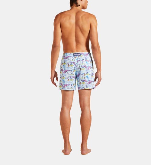 Shop Vilebrequin French History Ultra-light And Packable Swim Trunks In Thalassa