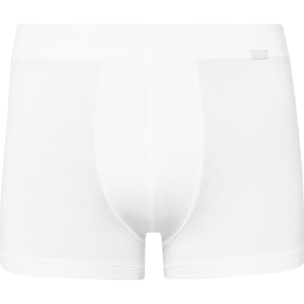 Hanro Mercerised Stretch-cotton Boxer Briefs In White