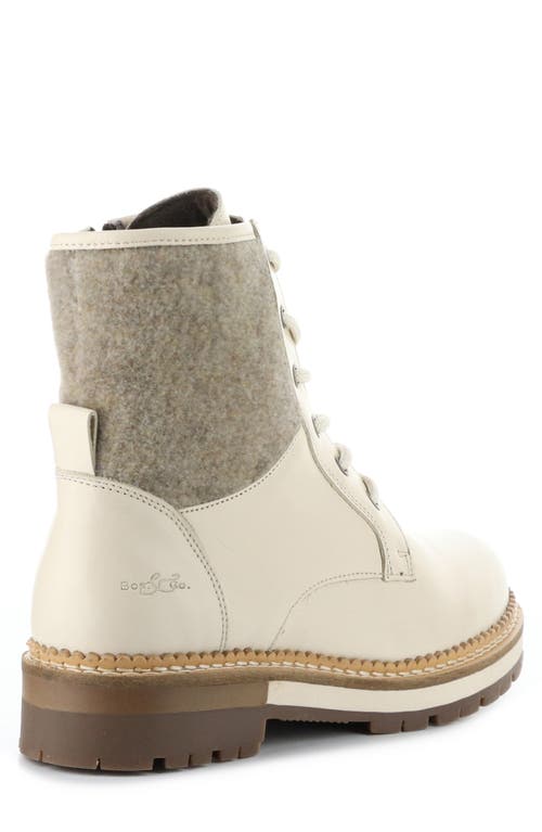 Shop Bos. & Co. Astra Waterproof Boot In Cream/zeno