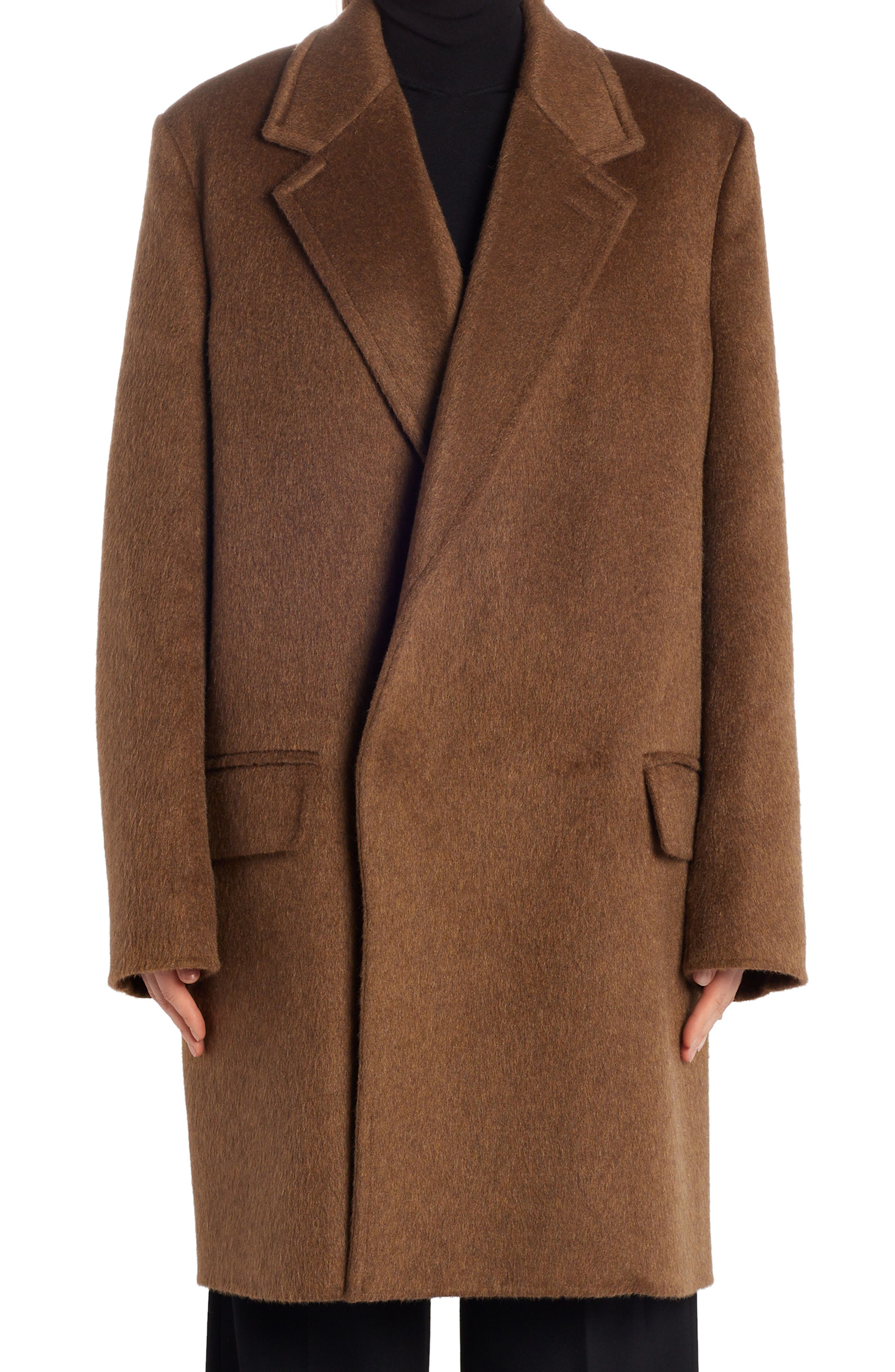 womens brown wool coat