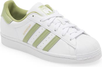 Womens Custom Adidas Superstars Floral Design Pink Green and