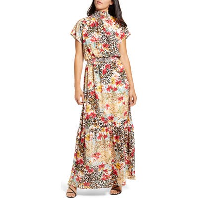 Gibson X City Safari Jaime Shrayber Smocked Maxi Dress, Yellow