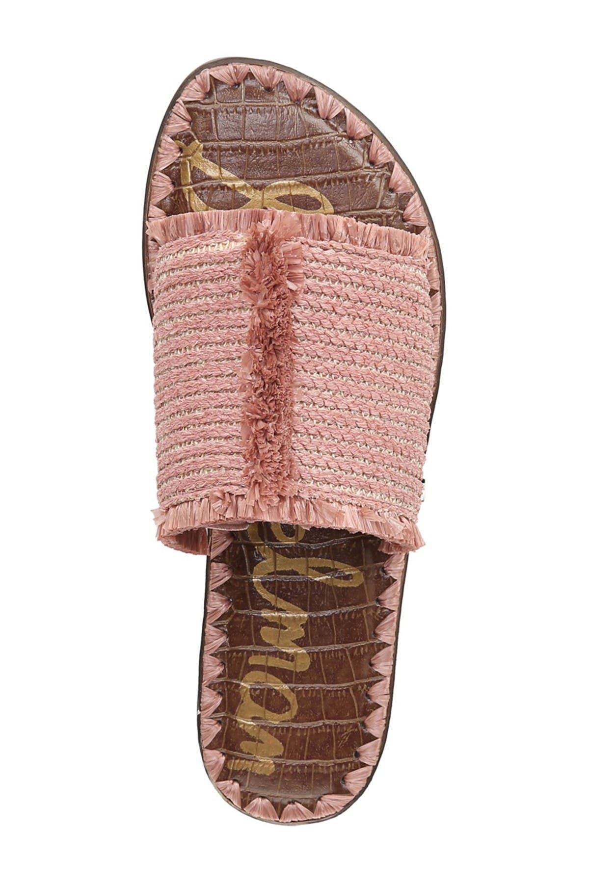 sam edelman glenda raffia slide sandal