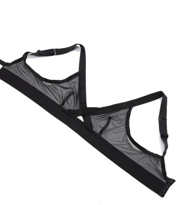 Sheer mesh triangle bralette, DKNY, Shop Bralettes & Bras For Women  Online
