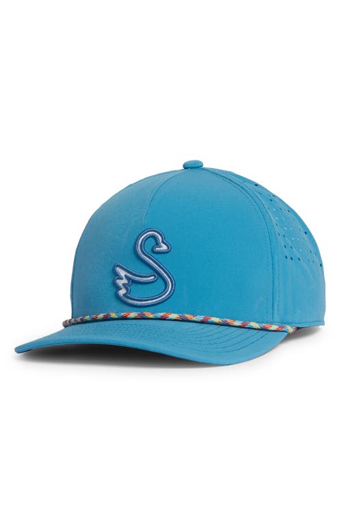 Holman Ventilated Snapback Baseball Cap in Blue