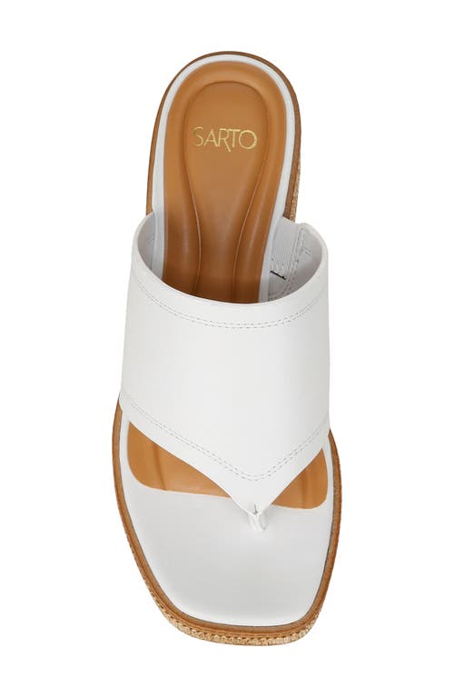 Sarto By Franco Sarto Ferrara Espadrille Platform Sandal In White