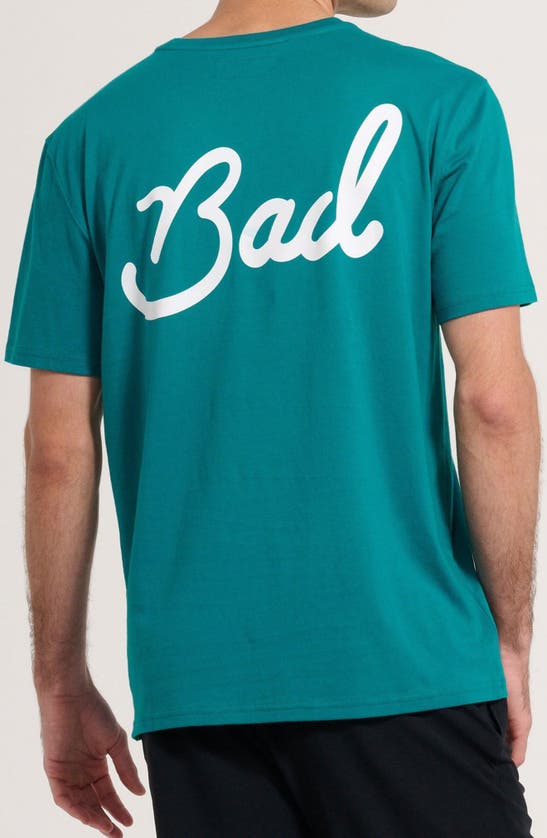 Shop Bad Birdie Bag Graphic T-shirt In Deep Lake