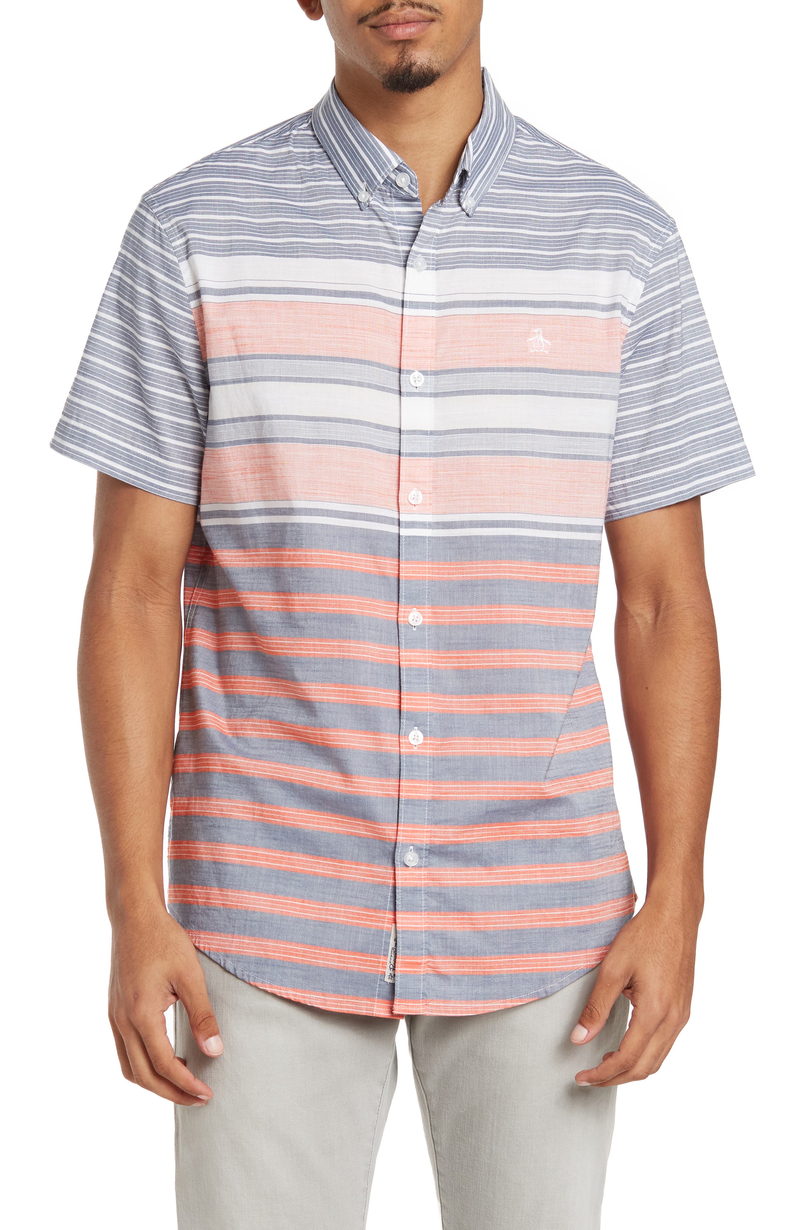 penguin button up