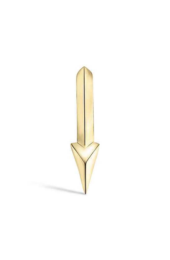 Maria Tash Single Faceted Spike Clicker Earring In Yellow Gold