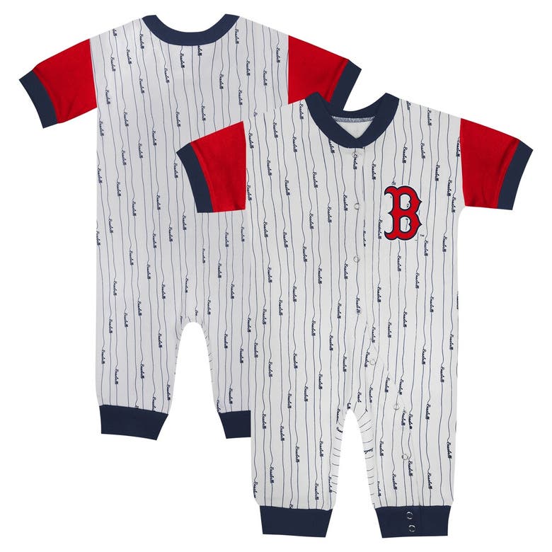 Shop Outerstuff Newborn & Infant Fanatics Branded White Boston Red Sox Logo Best Series Full-snap Jumper