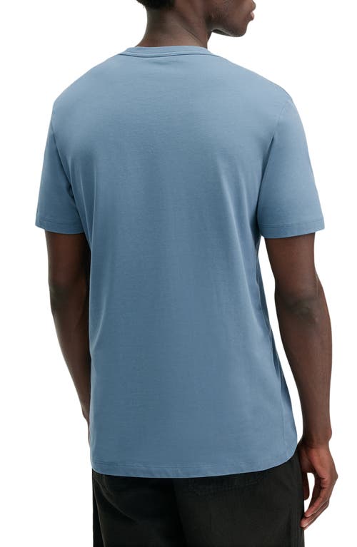 Shop Allsaints Brace Cotton T-shirt In Aero Blue