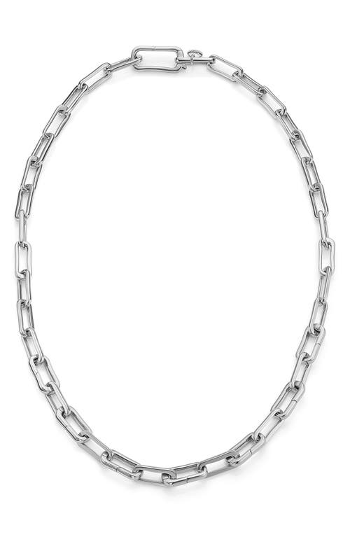 Monica Vinader Alta Capture Necklace in Silver at Nordstrom, Size 17 In