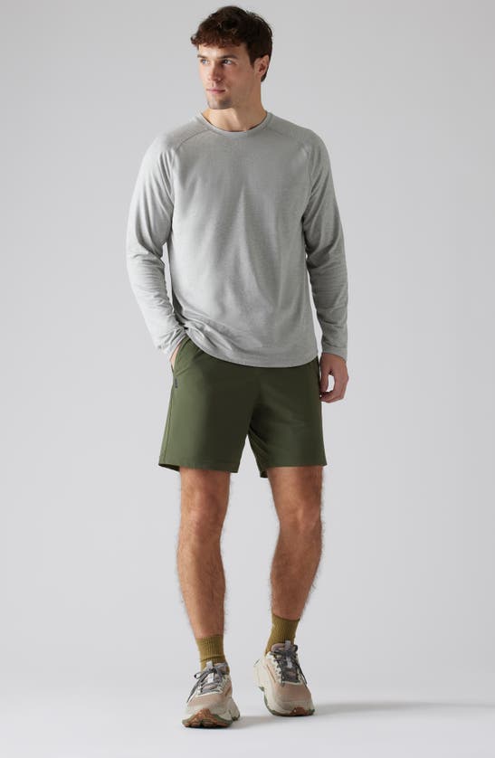 Rhone Pursuit 7-inch Unlined Training Shorts In Lichen Green