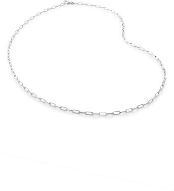 Monica Vinader Mini Paper Clip Chain Necklace