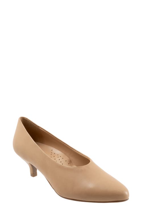 Trotters Kimber Kitten Heel Pump Nude at Nordstrom,