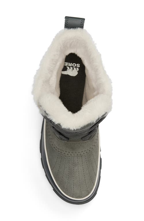 Sorel Tivoli V Faux Fur Lined Waterproof Boot In Quarry/grill