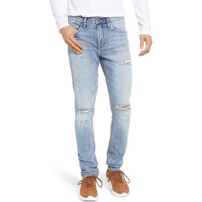 Silver Jeans Co. Kenaston Ripped Slim Fit Jeans, Blue