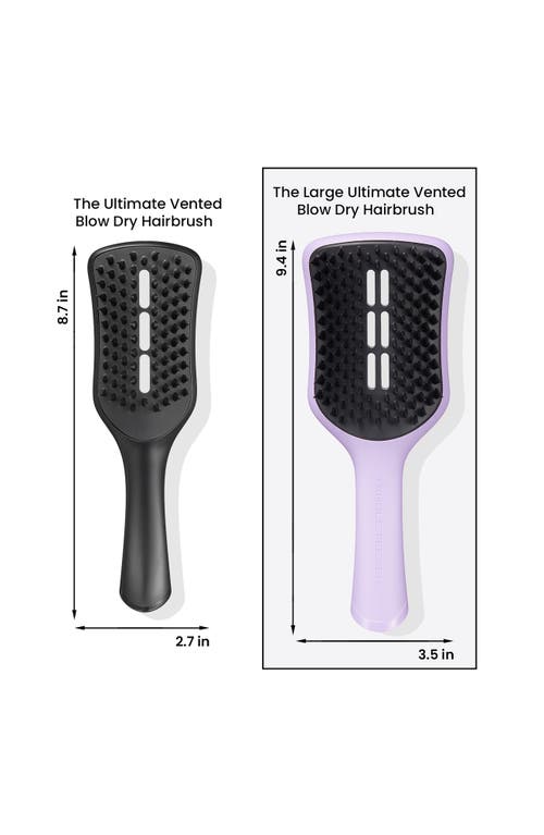 Shop Tangle Teezer Large Ultimate Vented Hairbrush In Lilac/black