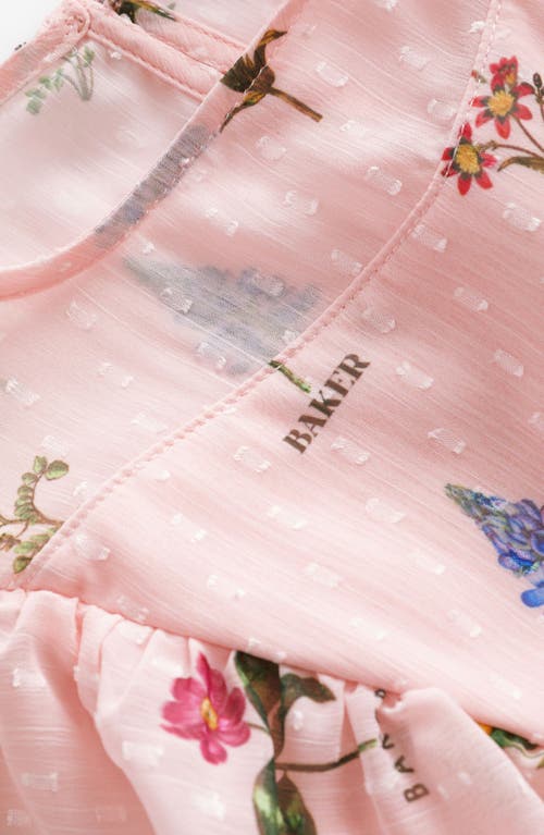 Ted Baker Baker By  Kids' Dobby Romper In Pink