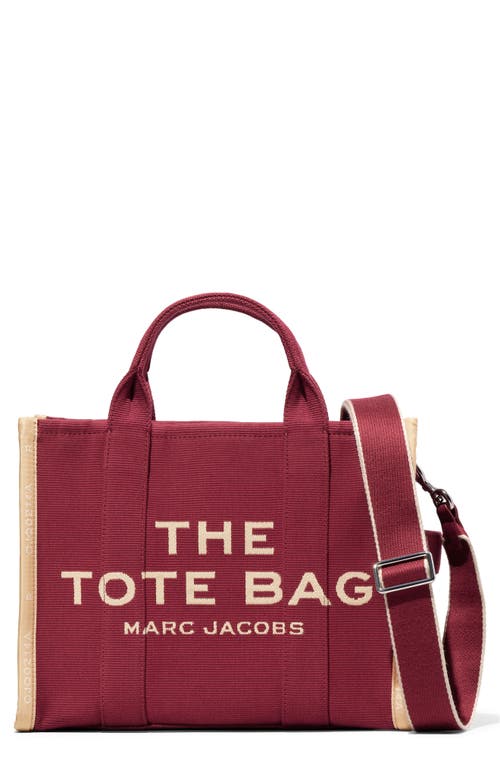 The Marc Jacobs The Jacquard Small Tote Bag in Merlot
