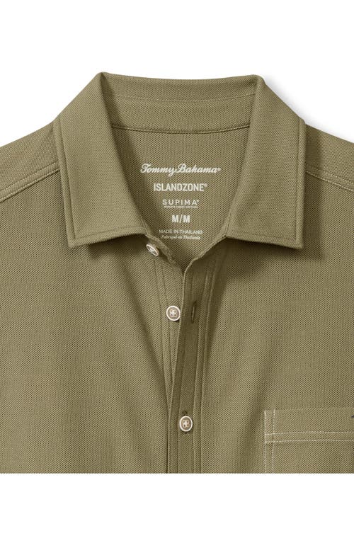 Shop Tommy Bahama Emfielder Islandzone® Button-up Shirt In Tea Leaf