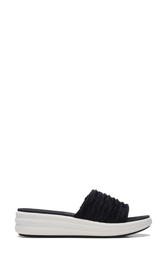 Shop Clarks Drift Petal Slide Sandal In Black