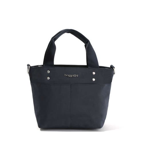 Baggallini Mini Carryall Crossbody Tote Bag In French Navy