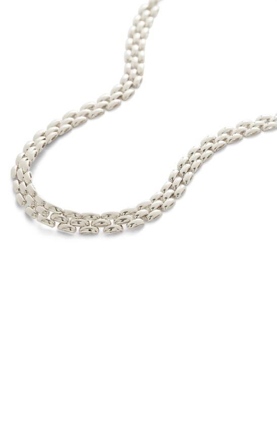Monica Vinader Sterling Silver Heirloom Adjustable Necklace In Sterling Silver