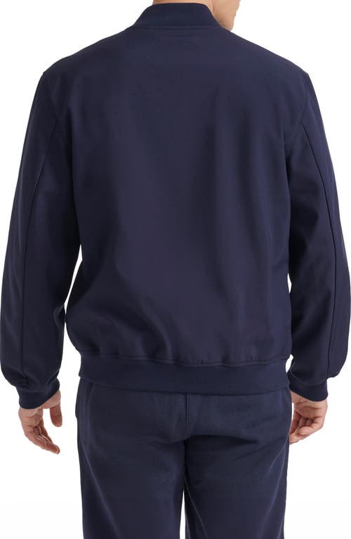 Champion Softshell Varsity Bomber Jacket In Peacoat