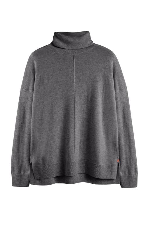 Chinti & Parker Relaxed Roll Neck Wool & Cashmere Sweater In Grey