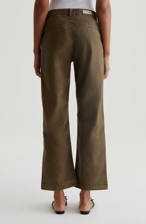 Shop Ag Caden Wide Leg Twill Pants In Sulfur Oak Brown